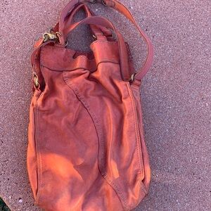 Stylish Lucky Brand Coral Leather Women's Bag